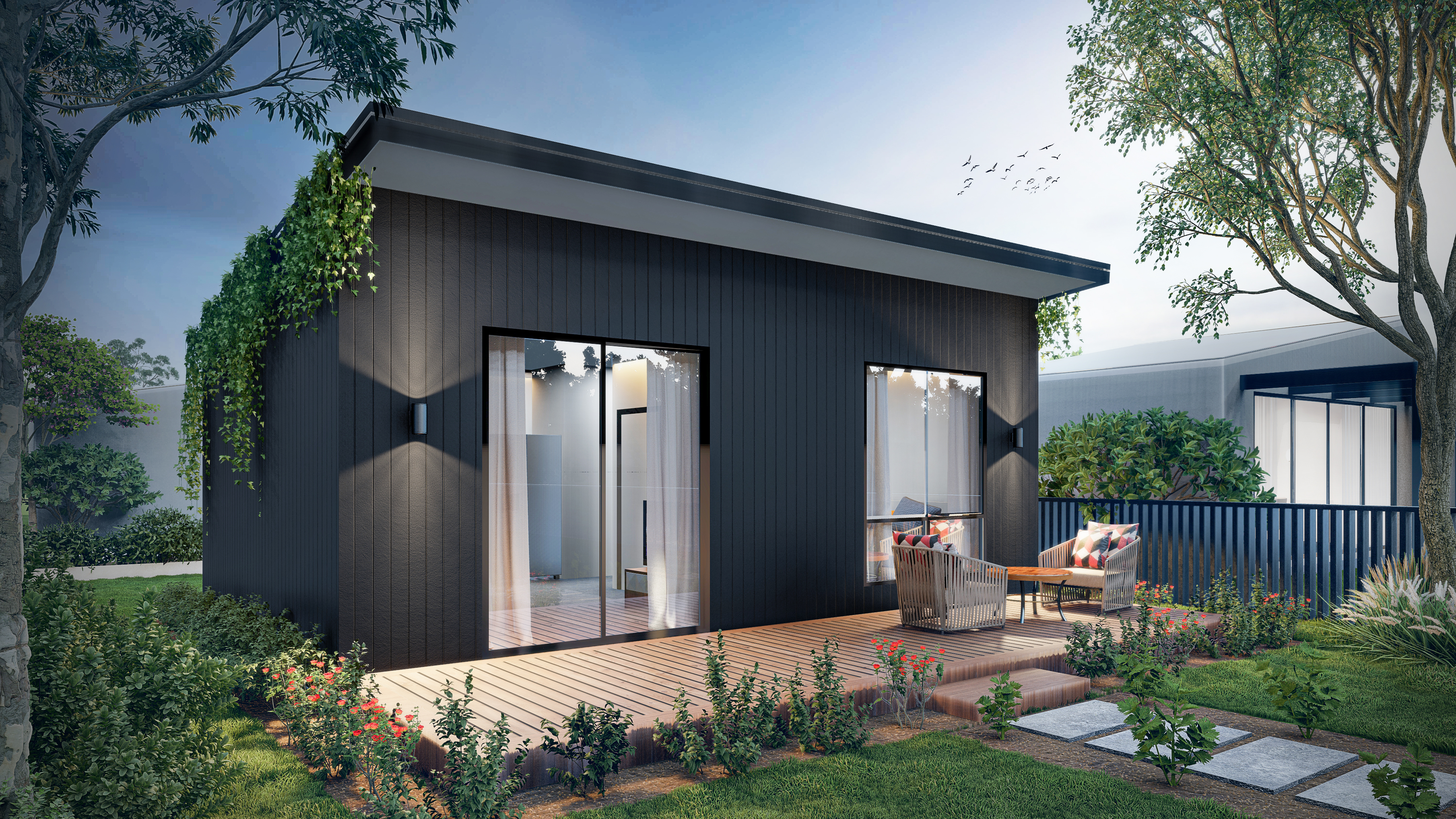 1x1 Granny Flat Render